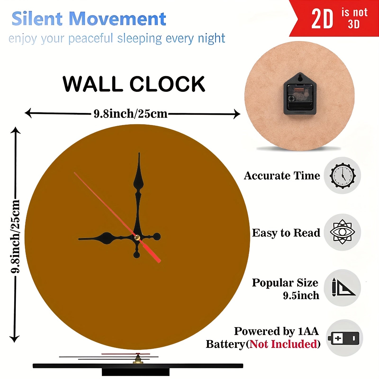 1pc Vintage Silent Wall Clock - 10-Inch Retro Design with Woman on Couch & Floral Pattern, Wooden Quartz Movement, No Batteries Needed, Perfect for Halloween & Christmas Home Decor, Coffee Shop, or Wall Art, Clock Wall Decor, 2D Flat, Best for Christmas