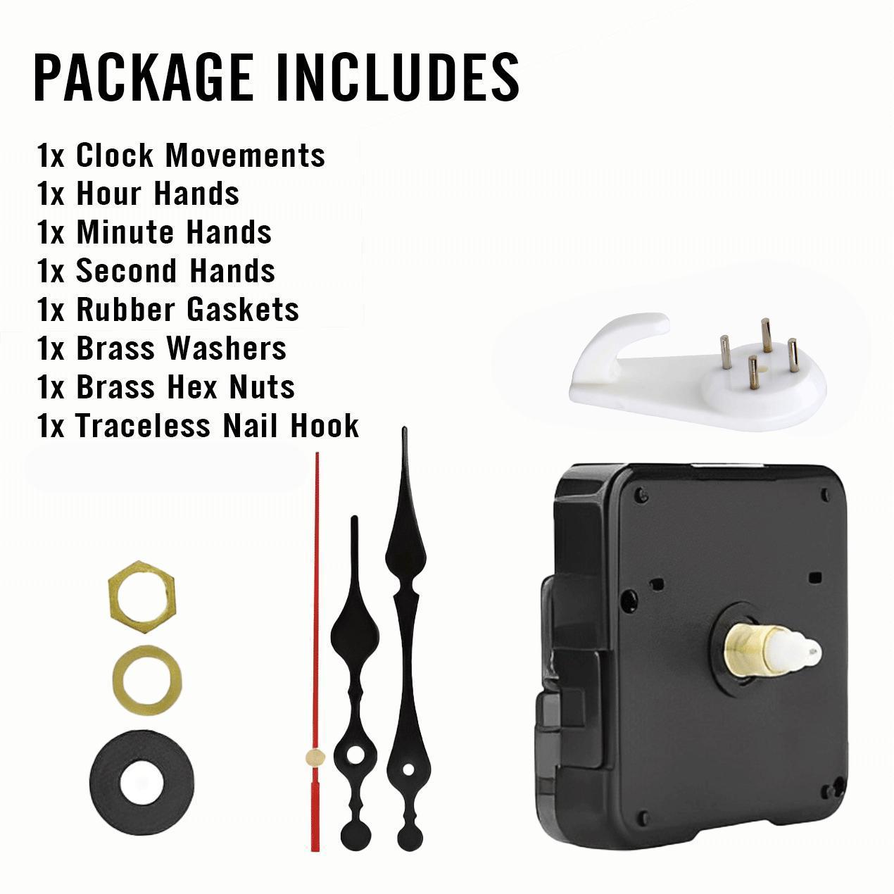 1pc 2D flat art silent wall clock, for home kitchen, themed clock, silent clock, unique decoration, graduation gift for school, New Year gift for husband, artistic clock, Thanksgiving room decoration, Christmas home decoration, 2D Flat